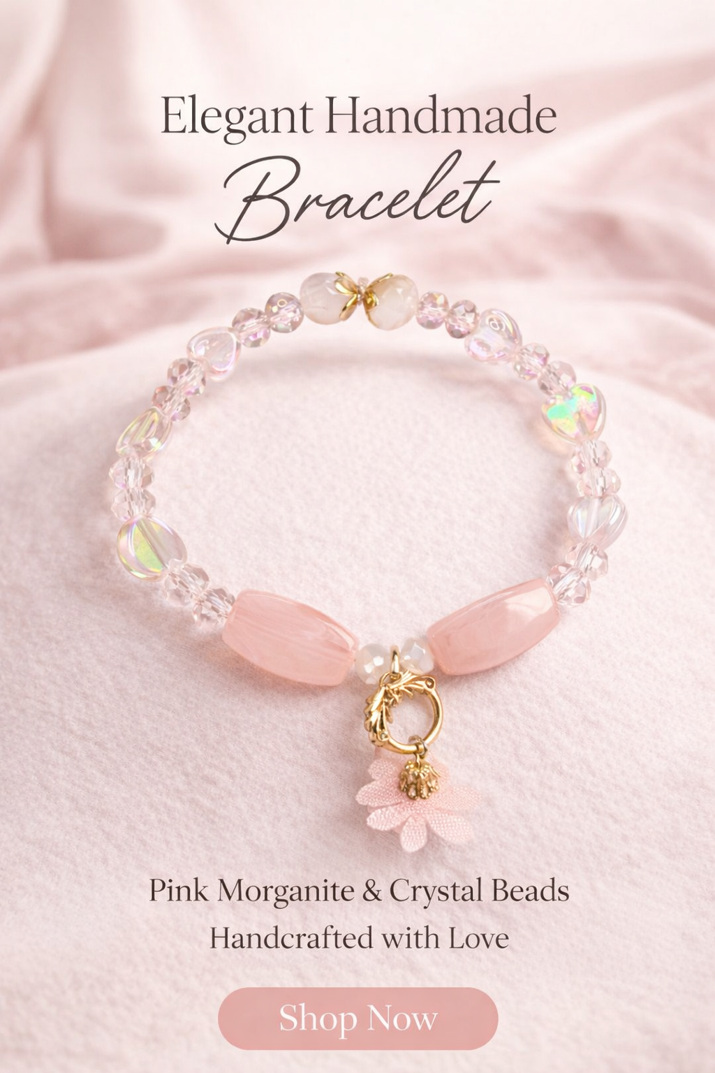 Blush Bloom Handmade Bracelet